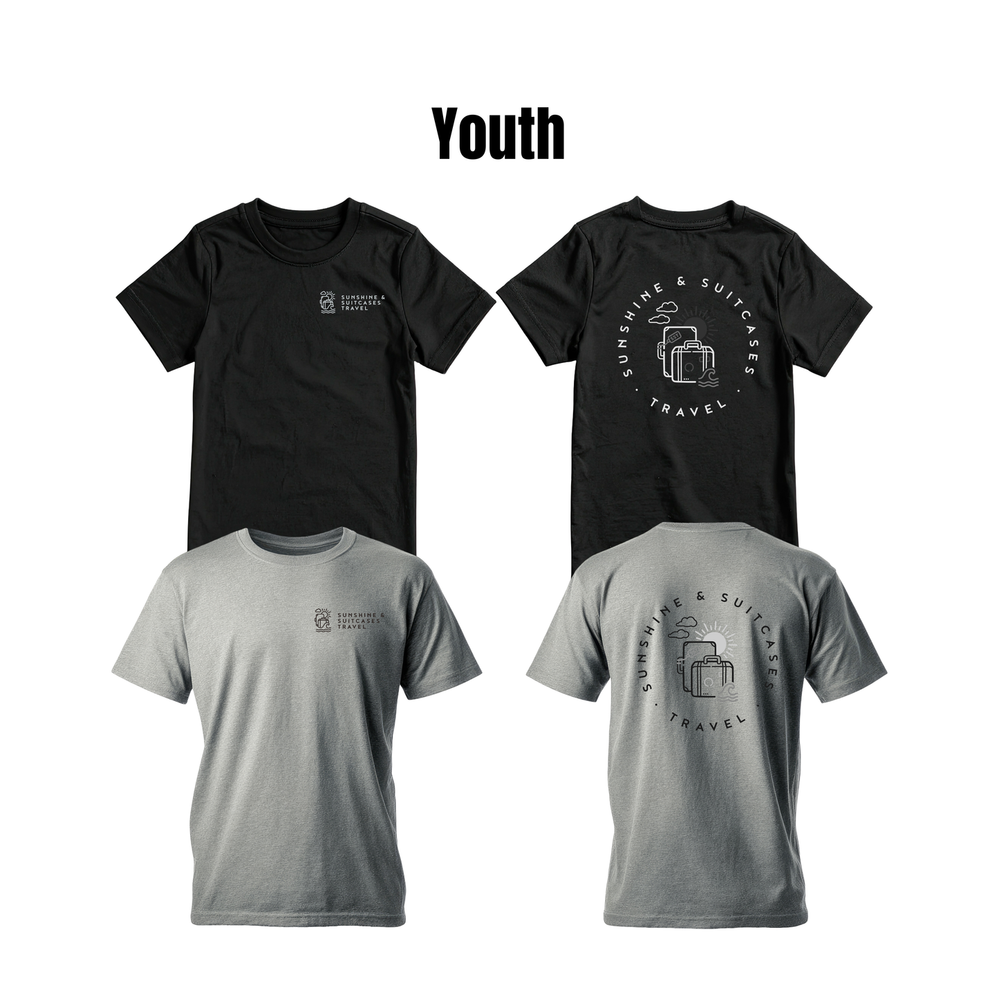 Youth Sunshine & Suitcases Travel men's t-shirt