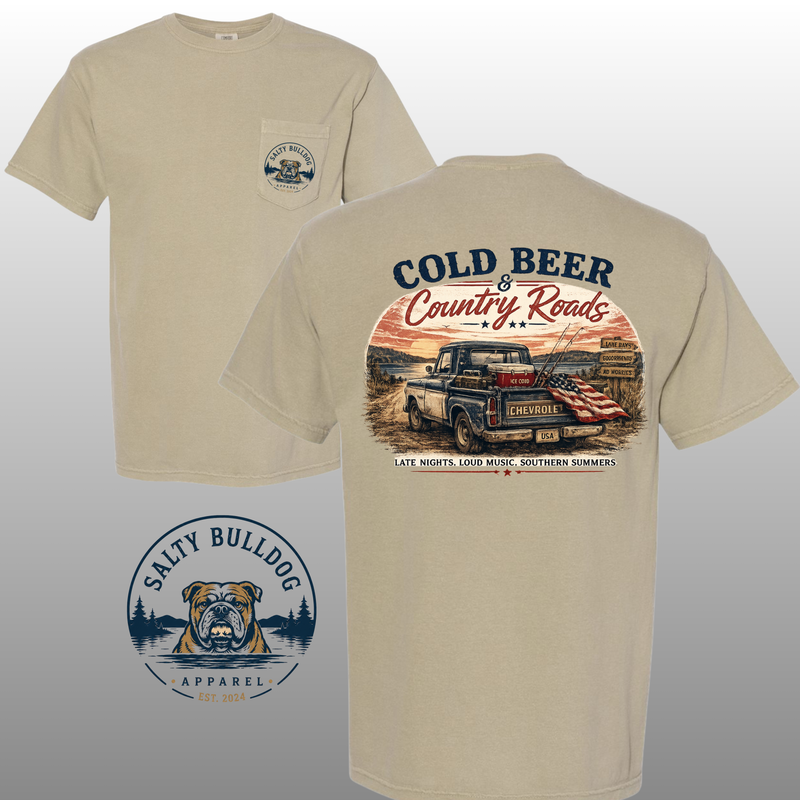 SBA Cold Beer & Country Roads (pocket t-shirt)