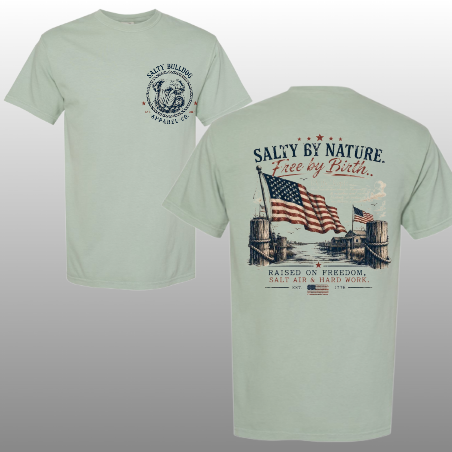 SBA Salty by Nature, Free by Birth T-shirt