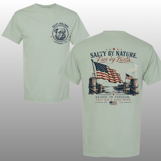 SBA Salty by Nature, Free by Birth T-shirt