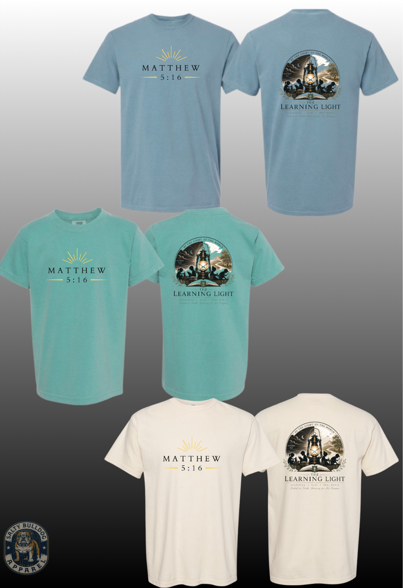 Youth The Learning Light T-shirt “Be the light of the world”