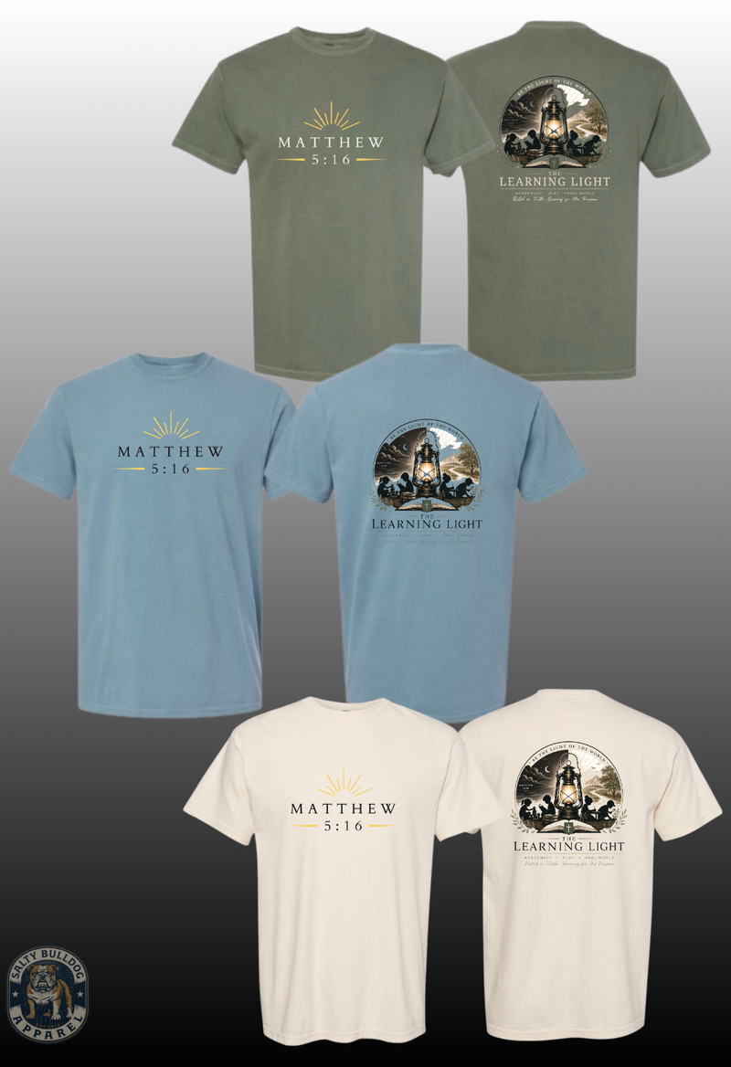 The Learning Light T-shirt “Be the light of the world”