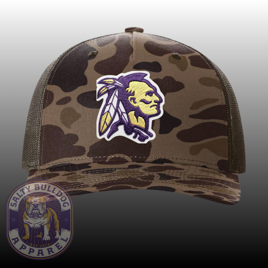 Lumpkin Indian head camo hat
