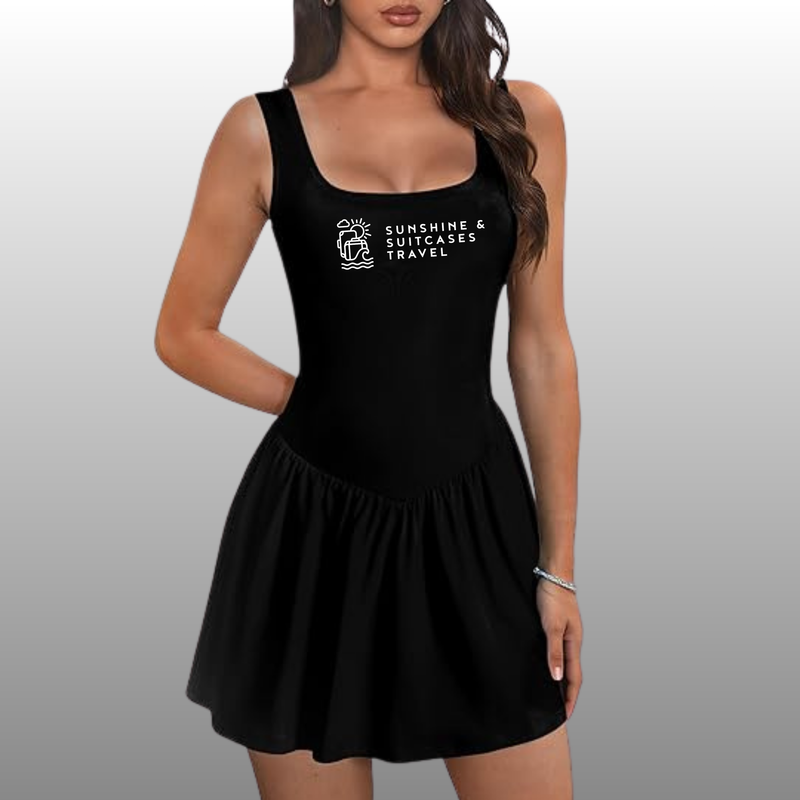 Sunshine & Suitcases Travel tennis dress
